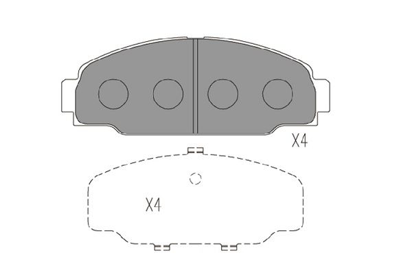 KAVO PARTS Комплект тормозных колодок, дисковый тормоз KBP-9131
